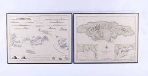 lot 106 image: 2 Thomas Jefferys Caribbean Map Reproductions