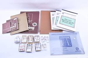 lot 120 image: Box of Watercolor Paints, Watercolor Pads, & Sketch Books