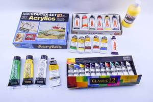 lot 118 image: Box of Acrylic Paints