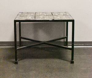 lot 26 image: Vintage Persian Tile Table