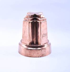 lot 93 image: Antique Victorian Cross-Shaped Copper Mold 1863