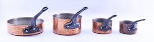 lot 71 image: Set of 4 French Professional Quality Copper Pots