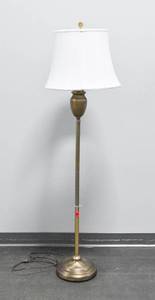 lot 286 image: Bronze Colored Swing Arm Floor Lamp