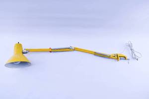 lot 294 image: Yellow Metal Clamp Light