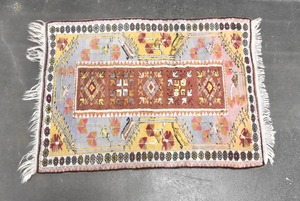 lot 198 image: TribalCaucasian Wool on Wool Rug