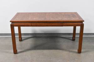 lot 33 image: Bau Manufacturing Olive Wood Desk