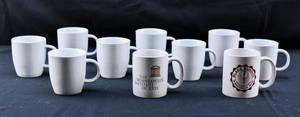 lot 242 image: 10 White Coffee Mugs
