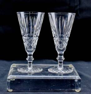 lot 248 image: Pair of Waterford Tramore Champagne Flutes