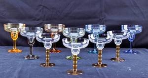 lot 264 image: 10 Plastic Margarita Style Glasses