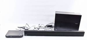lot 35 image: 3 Samsung Electronics--BluRay Player, Sound Bar, and Subwoofer