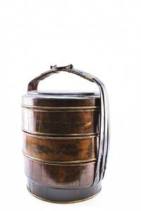lot 42 image: Japanese Wood Storage Container