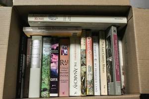 lot 317 image: Box of Assorted Books, History, Religion, Dinosaurs, More