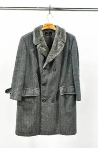 lot 343 image: Zero King Charcoal Grey Wool Down Coat