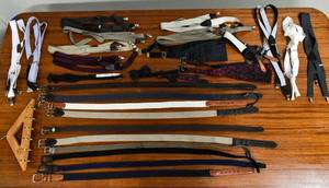 lot 348 image: Large Assortment of Belts and Suspenders