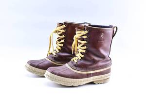 lot 353 image: Vintage Sorel Mens Brown Leather Boots