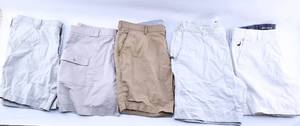 lot 349 image: 5 Pairs of Mens Khaki Colored Shorts