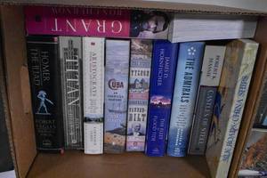 lot 322 image: Box of Assorted Books, American History, Fiction
