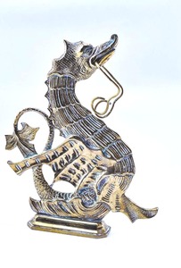 lot 10 image: Venetian Brass Dragon