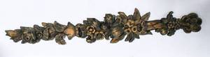 lot 302 image: Hanging Wood Carving of Flowers