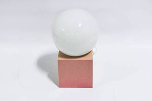 lot 281 image: Small Table Lamp with Globe