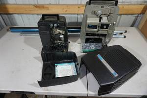lot 34 image: 2 Film Projectors and a Screen