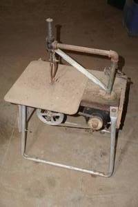 lot 67 image: Homemade Belt Drive Scroll Saw