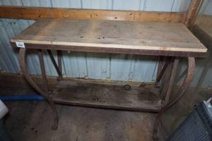lot 76 image: Antique Wrought Iron Aquarium Stand
