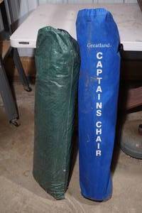 lot 79 image: Camping Chair and Canopy Frame