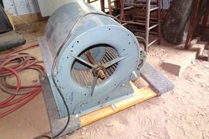 lot 146 image: Brundage Belt Drive Electric Blower with Cart