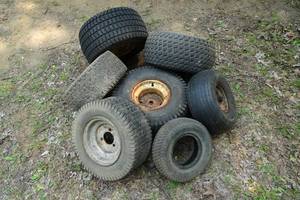 lot 125 image: Assorted Utility Wheels and Tires