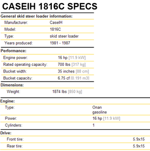 lot 3 image: Case 1816C Skid Steer