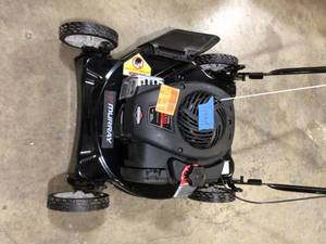 lot 4 image: Murray 20 in. 125 cc Briggs & Stratton Walk Behind Gas Push Lawn Mower with 4 Wheel Height Adjustment and Prime N Pull Start  Customer Returns See Pictures