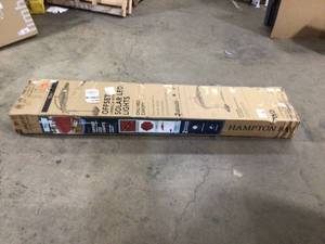 lot 40 image: Hampton Bay 11 ft. Cantilever Solar LED Offset Outdoor Patio Umbrella in Chili Red Customer Returns See Pictures