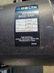 lot 65 image: Delta ShopMaster BS 100 Band Saw