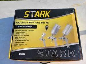 lot 23 image: STARK 4PC. Deluxe HVLP Spray Gun kit
