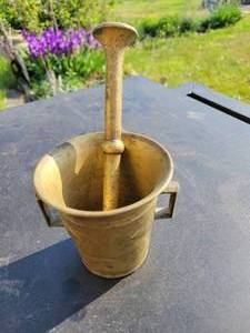 lot 44 image: 3 12 Apothecary Mortar & Pestle Pharmacy Medical Medicine