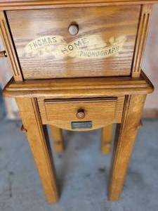 lot 102 image: Thomas Home Phonograph , Replica Looking Record player (Radio & cassette Player)