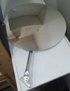 Convex safety mirror and mount. 16in.