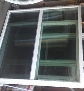Vinyl sliding window.