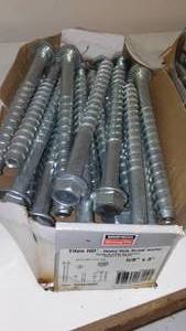 Heavy duty screw anchors.