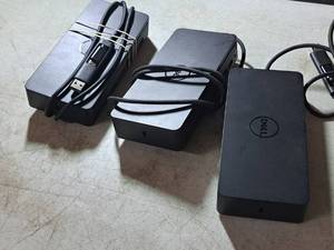 lot 86 image: Lot of (3) Dell Docking Stations D6000
