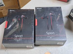 lot 200 image: Lot of (2) Audio Sport Wireless Earbuds