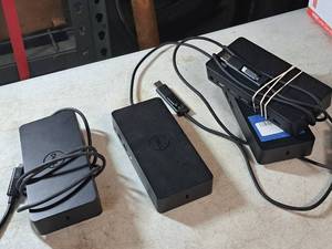 lot 76 image: Lot of (4) Dell Docking Stations D6000