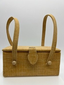 lot 16 image: Vintage Handbag with Perfume Bottle, Lipstick & Coin Purse