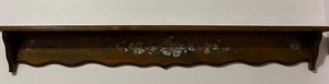 lot 21 image: Hand Painted Floral Display Shelf