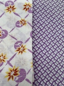 lot 61 image: Vintage Flour Sacks - Pretty Purples