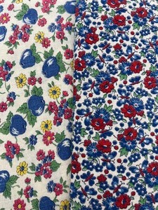 lot 63 image: Vintage Flour Sacks - Blue & Red