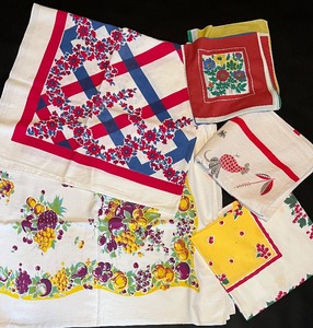 lot 79 image: Vintage Tablecloths - Variety