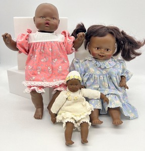 lot 129 image: Black American Trio of Dolls - Heidi Ott, Ideal & Horseman