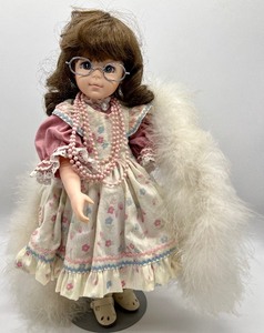 lot 40 image: ROBIN WOODS Inc Dress Up Time Doll with small Dress-Up Doll and Rustic Doll Sided Dresser